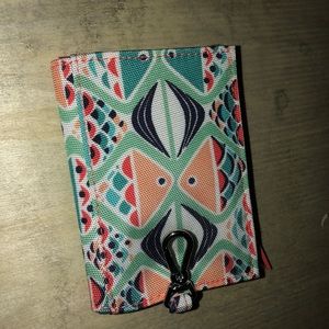 Vera Bradley ID mini wallet key chain